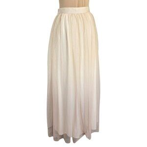 Lauren Conrad Runway Light Ombre Tule Long Length Skirt Sz 4